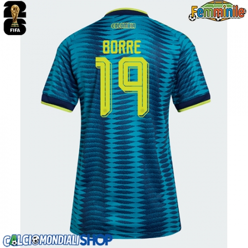 Maglie da calcio Colombia Rafael Santos Borre #19 Seconda Maglia Femminile Mondiali 2026  Manica Corta